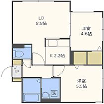 ブランシャール麻生駅前  ｜ 北海道札幌市北区北四十条西5丁目（賃貸マンション2LDK・1階・47.06㎡） その2