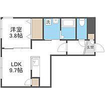 Ｈａｌｅｎｉｘ札幌医大前  ｜ 北海道札幌市中央区南二条西18丁目（賃貸マンション1LDK・1階・33.54㎡） その2