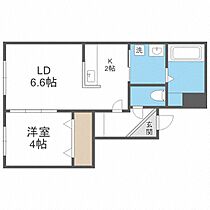 北海道札幌市西区琴似四条2丁目（賃貸マンション1LDK・2階・33.36㎡） その2