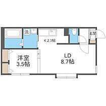 Ｂｌｉｓｓ  ｜ 北海道札幌市中央区南六条西11丁目（賃貸マンション1LDK・1階・34.86㎡） その2