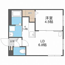 ブルーオーシャンS14W6 4階/-