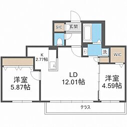 Ｓ−ＲＥＳＩＤＥＮＣＥ琴似4条 1階/-