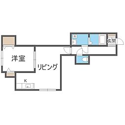 サンテラス稲積公園5 1LDKの間取図画像