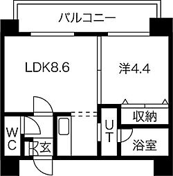 セレブシティ 1LDKの間取図画像