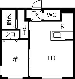スペランツァ北円山 1LDKの間取図画像