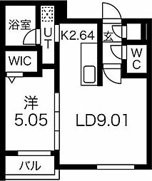ガイアールS8 1LDKの間取図画像