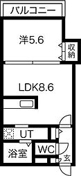 ディッセン豊平橋 1LDKの間取図画像