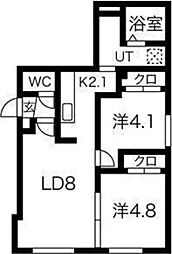 札幌市営東西線 発寒南駅 徒歩11分 2階/-