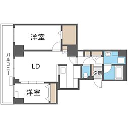 レジディア大通公園 6階/-