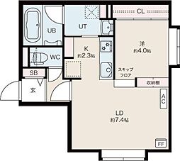 カノア 1LDKの間取図画像