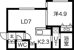 アルファスクエア北24西2 4階/-
