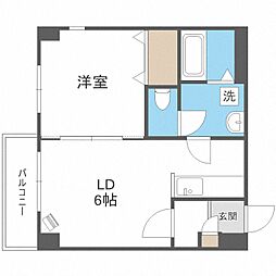 ALLUREMARUYAMA 1DKの間取図画像