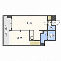 エッジウォーターテラス 1LDKの間取図画像