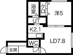 Trentadue 1LDKの間取図画像
