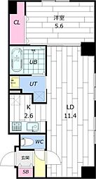 パークヒルズ山鼻 1LDKの間取図画像