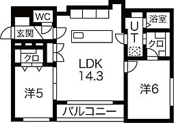 ＧＡＬＵＳＩＡ 1階/-