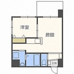 モルティーニ表参道 1LDKの間取図画像