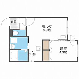 DIOGRACIA 1LDKの間取図画像