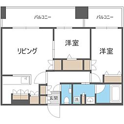 MJsquare KOTONI 2LDKの間取図画像