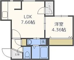 癒禅07 1LDKの間取図画像