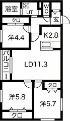 物件の間取り