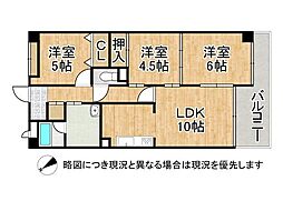 ライオンズマンション姫路西今宿 3LDKの間取図画像
