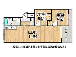 間取図画像 2LDK
