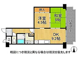 エクセラート高井田 1SDKの間取図画像