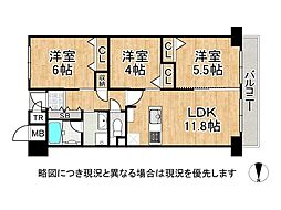ファミール緑橋 3LDKの間取図画像
