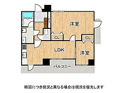 メゾンドール八尾本町 2LDKの間取図画像