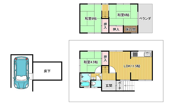 間取りを拡大表示