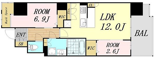 アーバネックス本町II ｜大阪府大阪市西区阿波座1丁目(賃貸マンション2LDK・5階・51.15㎡)の写真 その2