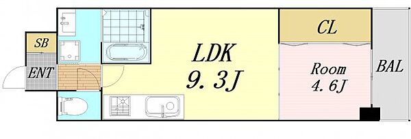 グランルクレ新大阪 ｜大阪府大阪市東淀川区東中島1丁目(賃貸マンション1LDK・6階・34.99㎡)の写真 その2