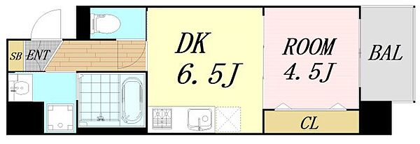 Forest Court 南大江公園 ｜大阪府大阪市中央区粉川町(賃貸マンション1DK・6階・29.78㎡)の写真 その2