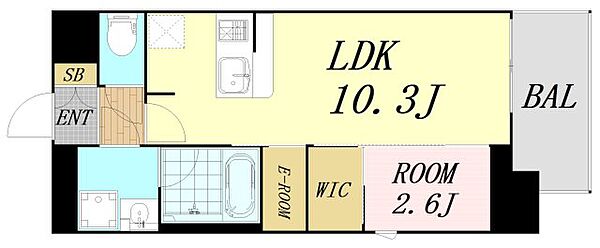 セレニテフラン本町 ｜大阪府大阪市中央区久太郎町2丁目(賃貸マンション1LDK・3階・33.97㎡)の写真 その2