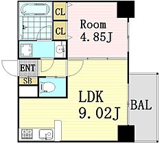 大阪府大阪市北区南扇町（賃貸マンション1LDK・4階・32.34㎡） その2