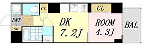 大阪府大阪市中央区松屋町住吉（賃貸マンション1DK・5階・29.47㎡） その2