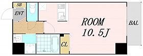 大阪府大阪市中央区松屋町住吉（賃貸マンション1R・7階・30.34㎡） その2