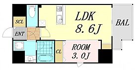 大阪府大阪市浪速区塩草1丁目（賃貸マンション1LDK・5階・31.67㎡） その2