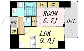 大阪府吹田市江坂町1丁目（賃貸マンション1LDK・13階・40.71㎡） その2