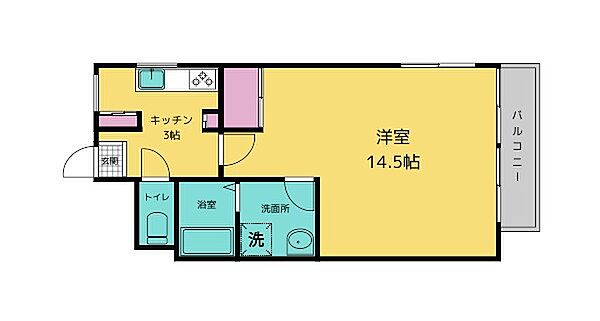 オルボス壱分 ｜奈良県生駒市壱分町(賃貸マンション1LDK・1階・40.50㎡)の写真 その2