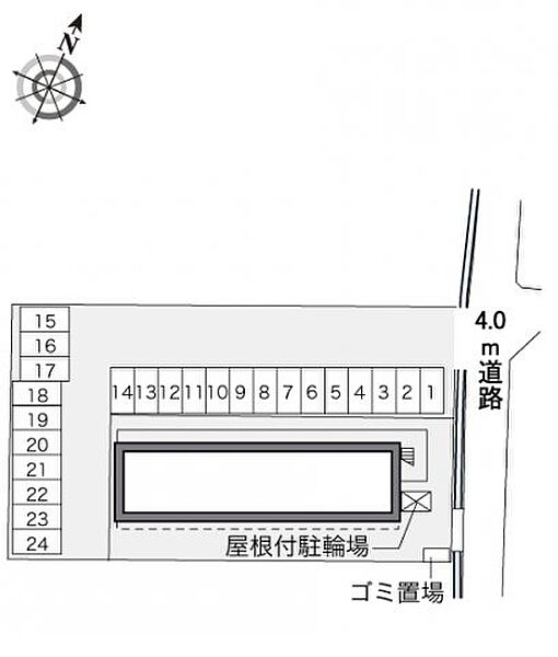 レオパレスＬａ　Ｖｉｓｔａ 103｜奈良県大和郡山市九条平野町(賃貸マンション1K・1階・23.18㎡)の写真 その3