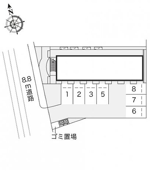 レオパレス夢一番館 207｜大阪府四條畷市二丁通町(賃貸アパート1K・2階・20.28㎡)の写真 その3