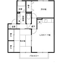 サニーハイツ学園中 205 ｜ 奈良県奈良市学園中5丁目（賃貸アパート2LDK・2階・55.16㎡） その2