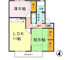 サニーハイツ学園中  ｜ 奈良県奈良市学園中5丁目（賃貸アパート2LDK・2階・55.16㎡） その2