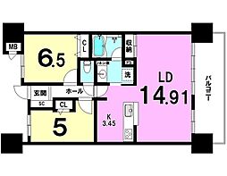 間取図画像 2LDK