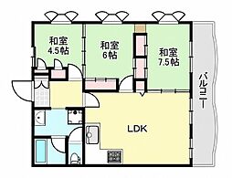ヨットハーバー泡瀬 3LDKの間取図画像