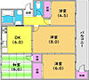 名谷4団地17号棟4階6.4万円