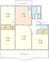 横尾5団地49号棟3階8.3万円