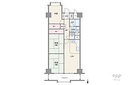 瑞穂センチュリーマンション 3LDKの間取図画像